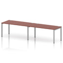 Impulse 2 Person Single Row Bench Desk - Brick Red