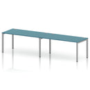 Impulse 2 Person Single Row Bench Desk - Dark Teal