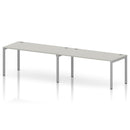 Impulse 2 Person Single Row Bench Desk - Dove Grey
