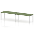 Impulse 2 Person Single Row Bench Desk - Moss Green