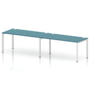 Impulse 2 Person Single Row Bench Desk - Dark Teal