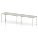 Impulse 2 Person Single Row Bench Desk - Dove Grey
