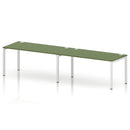 Impulse 2 Person Single Row Bench Desk - Moss Green