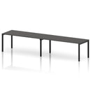 Impulse 2 Person Single Row Bench Desk - Carbon Grey