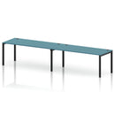 Impulse 2 Person Single Row Bench Desk - Dark Teal