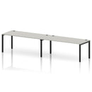 Impulse 2 Person Single Row Bench Desk - Dove Grey