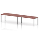 Impulse 2 Person Single Row Bench Desk - Brick Red