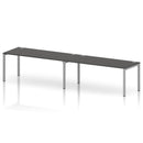 Impulse 2 Person Single Row Bench Desk - Carbon Grey