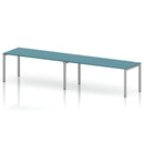 Impulse 2 Person Single Row Bench Desk - Dark Teal