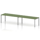 Impulse 2 Person Single Row Bench Desk - Moss Green