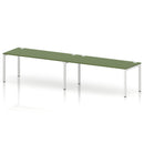 Impulse 2 Person Single Row Bench Desk - Moss Green