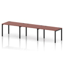 Impulse 3 Person Single Row Bench Desk - Brick Red