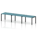 Impulse 3 Person Single Row Bench Desk - Dark Teal