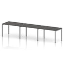 Impulse 3 Person Single Row Bench Desk - Carbon Grey