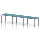 Impulse 3 Person Single Row Bench Desk - Dark Teal