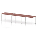 Impulse 3 Person Single Row Bench Desk - Brick Red