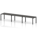 Impulse 3 Person Single Row Bench Desk - Carbon Grey