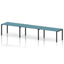 Impulse 3 Person Single Row Bench Desk - Dark Teal