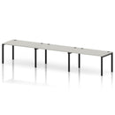 Impulse 3 Person Single Row Bench Desk - Dove Grey