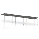 Impulse 3 Person Single Row Bench Desk - Carbon Grey