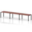 Impulse 3 Person Single Row Bench Desk - Brick Red