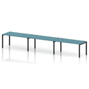 Impulse 3 Person Single Row Bench Desk - Dark Teal