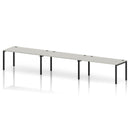 Impulse 3 Person Single Row Bench Desk - Dove Grey