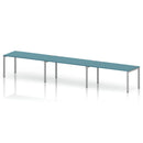 Impulse 3 Person Single Row Bench Desk - Dark Teal
