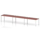 Impulse 3 Person Single Row Bench Desk - Brick Red