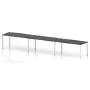 Impulse 3 Person Single Row Bench Desk - Carbon Grey