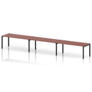 Impulse 3 Person Single Row Bench Desk - Brick Red