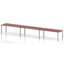 Impulse 3 Person Single Row Bench Desk - Brick Red