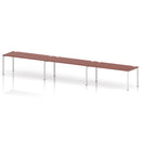 Impulse 3 Person Single Row Bench Desk - Brick Red