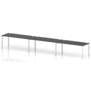 Impulse 3 Person Single Row Bench Desk - Carbon Grey