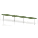 Impulse 3 Person Single Row Bench Desk - Moss Green
