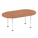 Impulse Boardroom Table With Post Leg - Walnut - NWOF