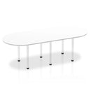 Impulse Boardroom Table With Post Leg - White - NWOF