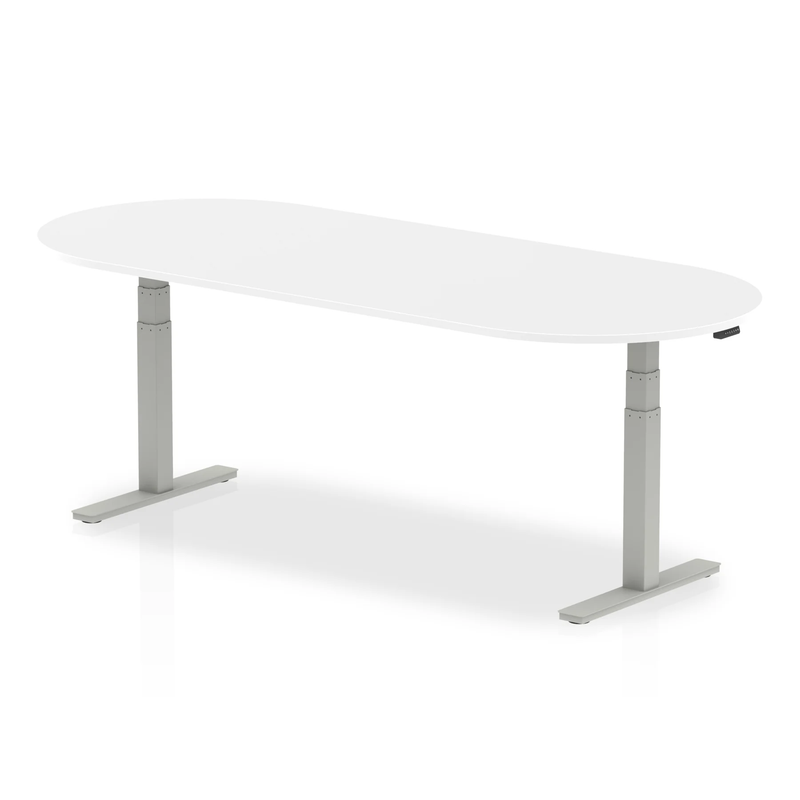 Impulse Height Adjustable Boardroom Table - White - NWOF
