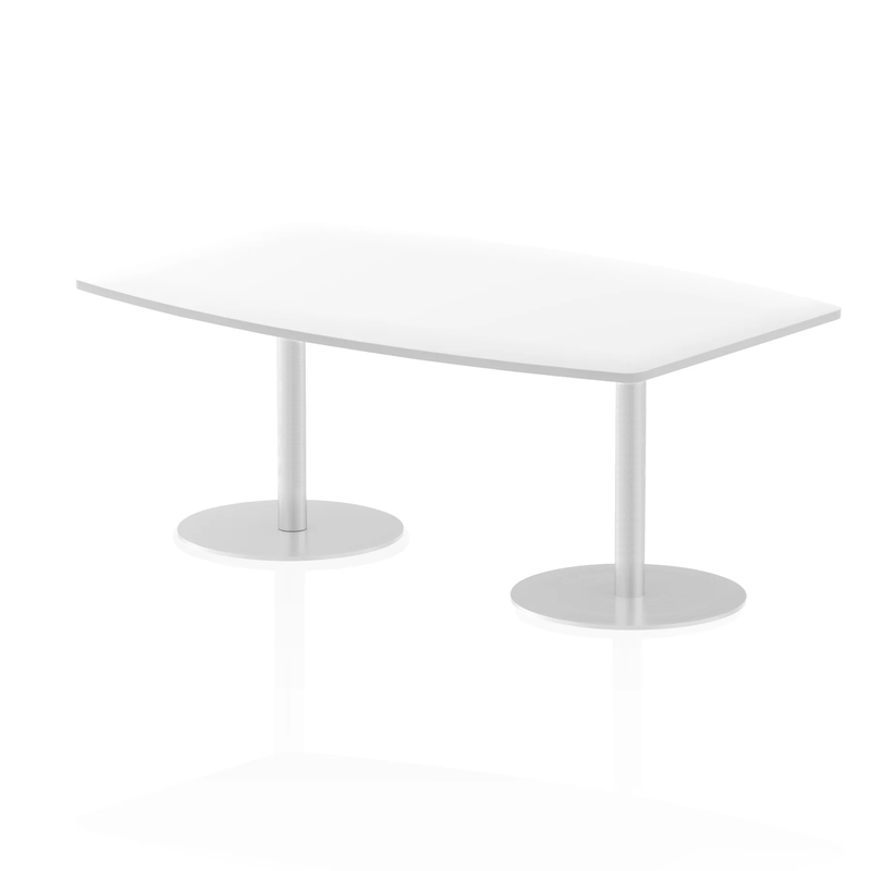 Italia High Gloss Boardroom Table - White - NWOF