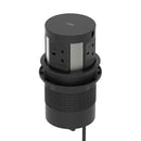 Dynamic Volta round pop-up power unit with 4 sockets and wireless charger, 120mm compact design, shown in IP000153_2.jpg