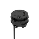 Dynamic Volta Round Power Unit Module with a single socket, 80mm diameter, featuring a sleek design and durable construction.