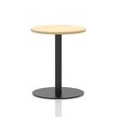 Italia Round Poseur Table Black Leg - Maple - NWOF