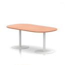 Italia Boardroom Table White Leg - Beech - NWOF