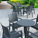 Ibiza Recycled Arm Chair - Dark Grey