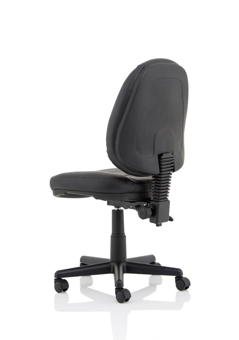 Jackson Medium Back Black Leather Task Operator Chair - NWOF