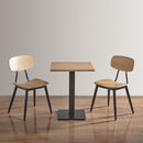 Juna Side Chair - Ply Oak & Black Steel - NWOF