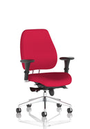 Chiro Plus Ultimate High Back Ergonomic Posture Chair With Arms - Bespoke Fabric - NWOF