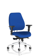 Chiro Plus Ultimate High Back Ergonomic Posture Chair With Arms - Bespoke Fabric - NWOF