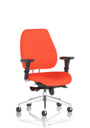 Chiro Plus Ultimate High Back Ergonomic Posture Chair With Arms - Bespoke Fabric - NWOF