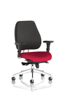 Chiro Plus Ultimate High Back Ergonomic Posture Chair With Arms - Bespoke Fabric - NWOF